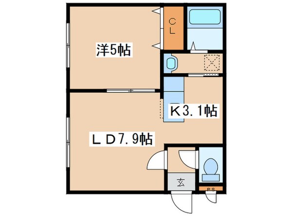 フレンズ菊水の物件間取画像